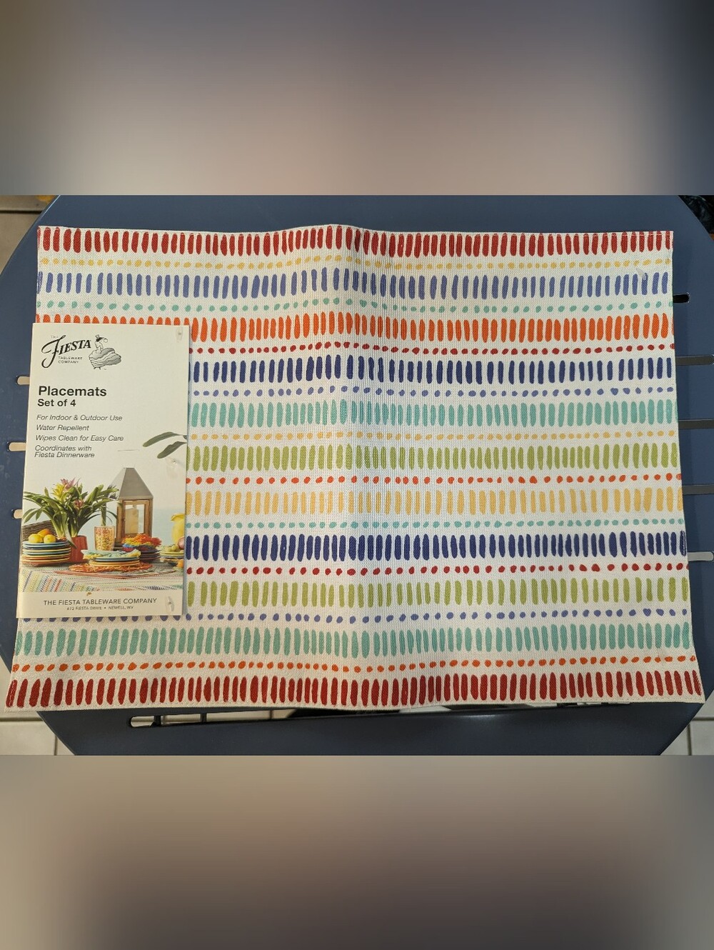 Fiesta Multicolor Stripe Placemats - Fiesta